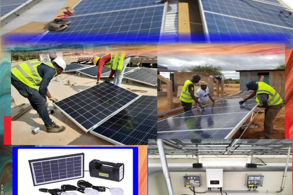Solar installation works for client site